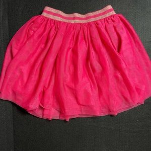 H & M Girls Lined Tutu - Size 4-6 yrs - Hot Pink & Gold